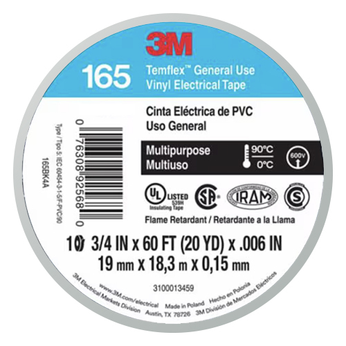 3M TEMFLEX GRAY ELECTRICAL TAPE