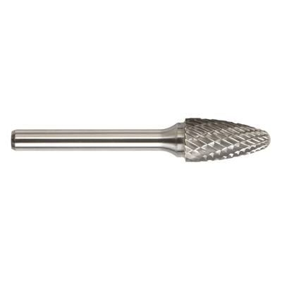 SF-6NF ROUND TREE SHAPE SOLID CARBIDE BUR ALUMINUM SINGLE CUT - CHAMPION