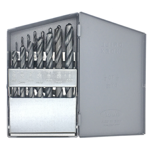 15 PC DRILL INDEX 135 DEG HSS JOBBERS 1/16 TO 1/2 BY 1/32