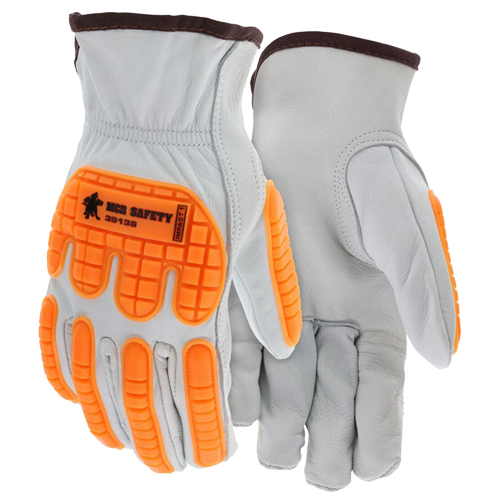 LEATHER DRIVERS CUT RESISTANT WORK GLOVES GRAIN GOATSKIN LEATHER WITH HYPERMAX™ LINER<p>LARGE</p>