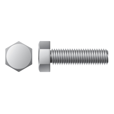 #10-32 X 1 1/2" HEX HEAD MACHINE SCREW ZINC