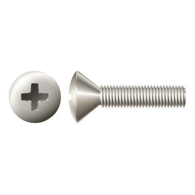 M5-.8 X 50 OVAL PHIL MACHINE SCREW  A2 STAINLESS