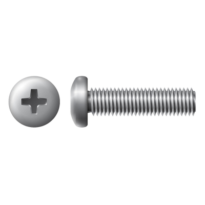 #4-40 X 5/8" PAN PHIL MACHINE SCREW ZINC