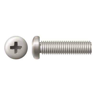 M6-1 X 60 PAN PHIL MACHINE SCREW  A2 STAINLESS