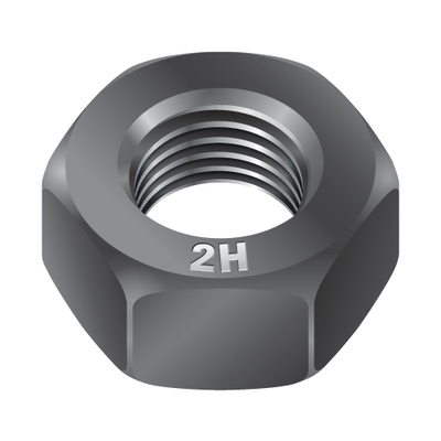 3/4"-10 HEAVY HEX NUT - ASTM A194-2H PLAIN