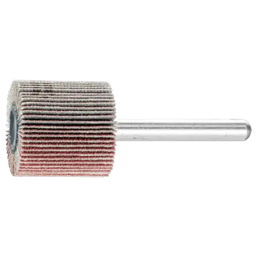 1" X 1" MOUNTED FLAP WHEEL - 1/4" SHANK - ALUMINUM OXIDE - 120 GRIT