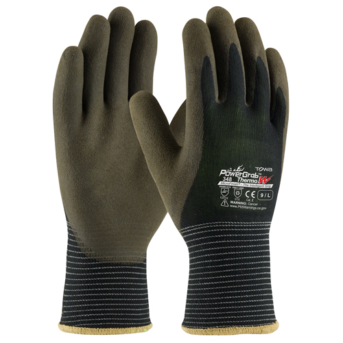POWERGRAB THERMO KNIT POLYESTER GLOVE, A2 CUT LEVEL, MICROFINISH GRIP PALM<p>XX-LARGE</p>