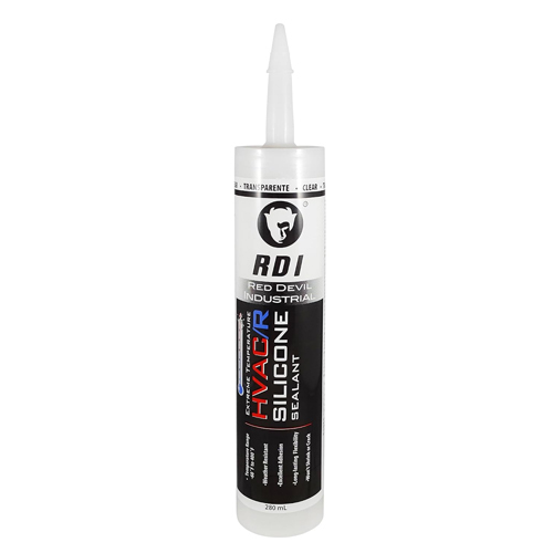 RED DEVIL EXTREME TEMPERATURE HVAC/R SILICONE SEALANT 10.1 FL. OZ. CARTRIDGE CLEAR