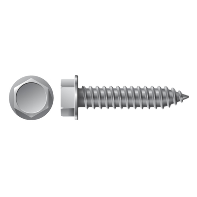 #14 X 2-1/2" HEX WASHER HEAD TAPPING SCREW TYPE A ZINC