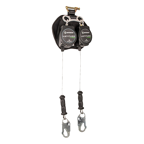 SAFEWAZE LATITUDE EDGE 11' DUAL CABLE SRL-P: REBAR HOOK