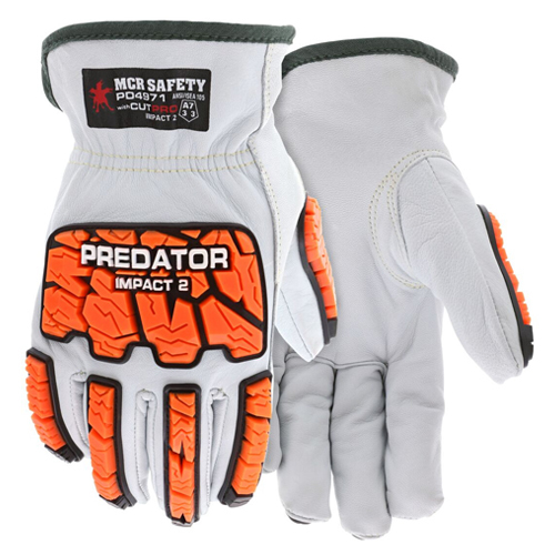 PREDATOR MECHANICS GLOVES - GOATSKIN LEATHER DRIVERS IMPACT 2 - LARGE