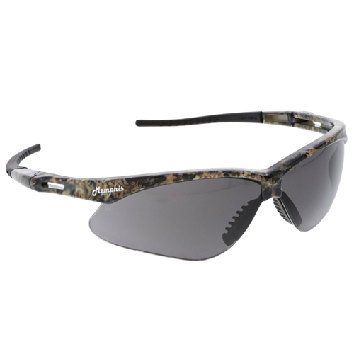 MEMPHIS SERIES MOSSY OAK CAMO SAFETY GLASSES GRAY LENSE ANTI-FOG COATING