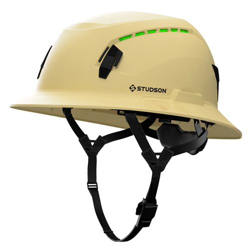 STUDSON SHK-1 VENTED SHK-1 VENTED FULL BRIM KHAKI (ONE SIZE)