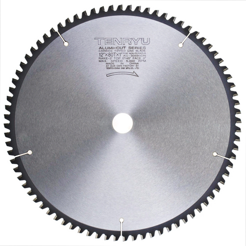 TENRYU ALUMI-CUT CIRCULAR SAW BLADE FOR ALUMINUM 10" X 80 TPI, 5/8" ARBOR