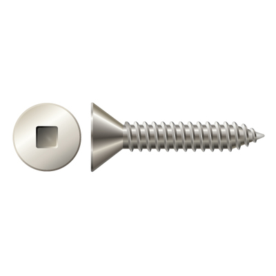 #8 X 2" FLAT SQDR TAPPING SCREW 18-8 STAINLESS