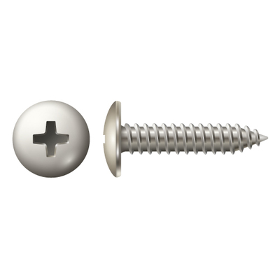 #12 X 3" TRUSS PHIL TAPPING SCREW 18-8 STAINLESS