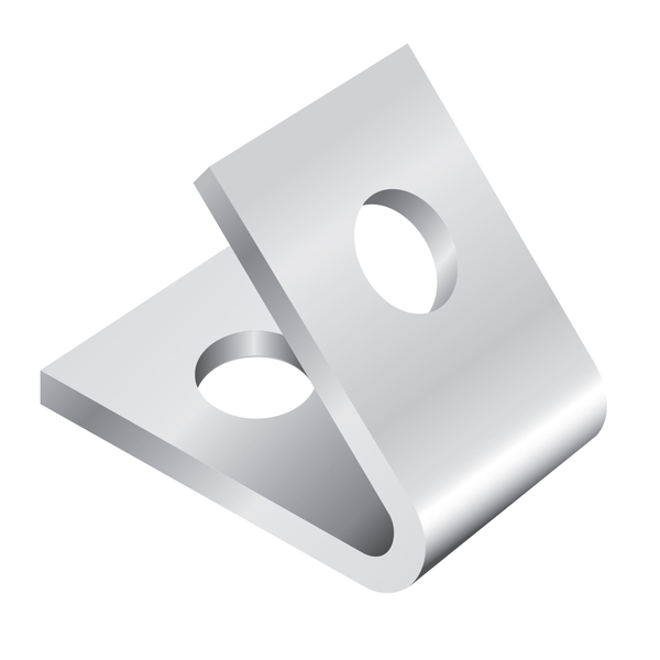 3-3/16" X 2-1/2"  2-HOLE 45 DEGREE CLOSED ANGLE
