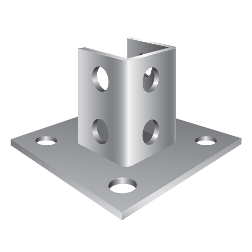 3/4 X 3-1/2 TALL SINGLE COLUMN BASE SQUARED