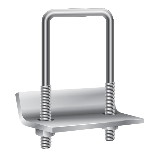 2-7/16" X 3-1/4" U-BOLT BEAM CLAMP FOR LONG CHANNEL