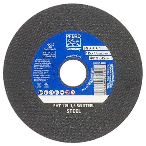 4-1/2" X .045" CUT-OFF WHEEL, 7/8" AH - A 60 S SG - FOR STEEL - TYPE 1