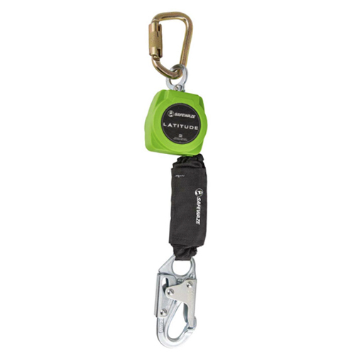 SAFEWAZE LATITUDE 6' SINGLE WEB SRL: CARABINER, SNAP HOOK