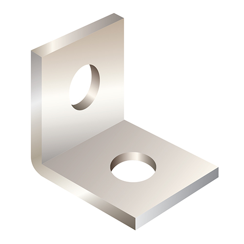 2" X 1-7/8" 2-HOLE CORNER ANGLE 18-8 STAINLESS