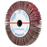 4-1/2" X 5/8" UNMOUNTED FLAP WHEEL - 5/8-11 THREAD - CERAMIC OXIDE - 60 GRIT