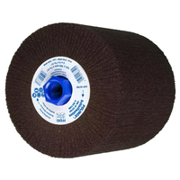 5" X 4" X 5/8-11 POLINOX® FINISHING DRUM - NON-WOVEN, PNL TYPE - FINE  (A 280)