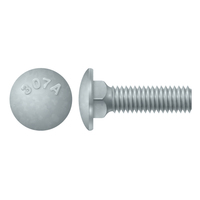 3/8"-16 X 3-1/2" CARRIAGE BOLT - A307 A GALVANIZED