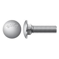 1/4"-20 X 6" CARRIAGE BOLT - A307 A ZINC