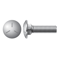 3/8"-16 X 2" CARRIAGE BOLT - GRADE 5 ZINC