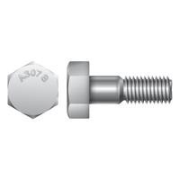 1-1/8"-7 X 4" HEAVY HEX BOLT - ASTM A307B ZINC