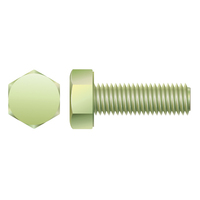 1/2-13 X 2 3/4 HEX CAP SCREW FULL THREAD ALUMINUM 2024-T4 W/ A205 COATING