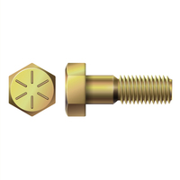 1"-14 X 2-1/2 HEX HEAD CAP SCREW GRADE 8 YELLOW ZINC