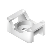 5/8" X 7/8" NATURAL WHITE SCREW MOUNT PAD 1/4"