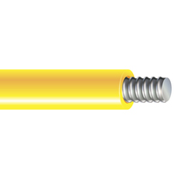 72" YELLOW FIBERGLASS EXTENSION POLE - METAL THREADED TIP