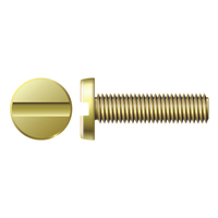 #6-32 X 1/4" SLOTTED BINDING HEAD MACHINE SCREW BRASS