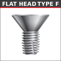 FLAT HEAD MACHINE SCREW TYPE F