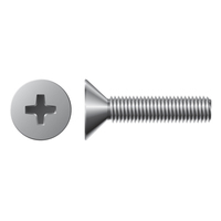 #8-32 X 1/4" FLAT PHIL MACHINE SCREW ZINC