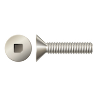 #6-32 X 1" FLAT SQUARE DRIVE MACHINE SCREW 18-8 STAINLESS