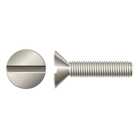 #10-24 X 5/8" FLAT SLOT MACHINE SCREW 18-8 STAINLESS