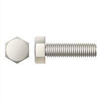 #10-32 X 1-1/2" HEX HEAD MACHINE SCREW 18-8 STAINLESS