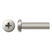 #12-24 X 1" PAN PHIL MACHINE SCREW 18-8 STAINLESS