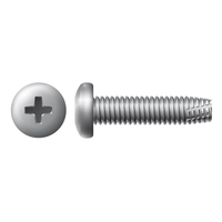 #8-32 X 1/4" PAN HEAD PHILLIPS DRIVE MACHINE SCREW TYPE F THREAD CUTTER ZINC