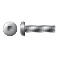 1/4"-20 X 2" PAN SQUARE MACHINE SCREW ZINC