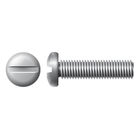 1/4"-20 X 1" PAN SLOT MACHINE SCREW ZINC