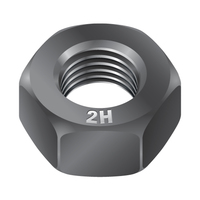 1"-8 HEAVY HEX NUT - ASTM A194-2H PLAIN