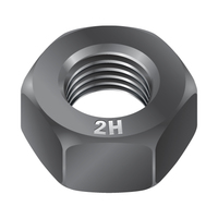 3/8"-16 HEAVY HEX NUT - PLAIN