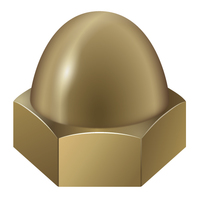 1/2"-13 ACORN CAP NUT - BRASS