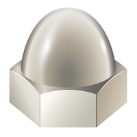 5/16"-18 ACORN CAP NUT - 18-8 STAINLESS